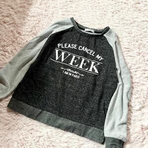 MNG Jeans Graphic Cozy Warm Casual Loungewear Paris Pullover Sweatshirt